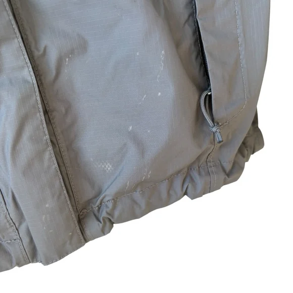 The North Face Grey Nylon Hooded Jacket Teal Mesh Lined Fall Coat Size SMALL - Picture 8 of 12